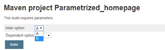 Parameterized Jenkins job with dependent parameter Stack Overflow