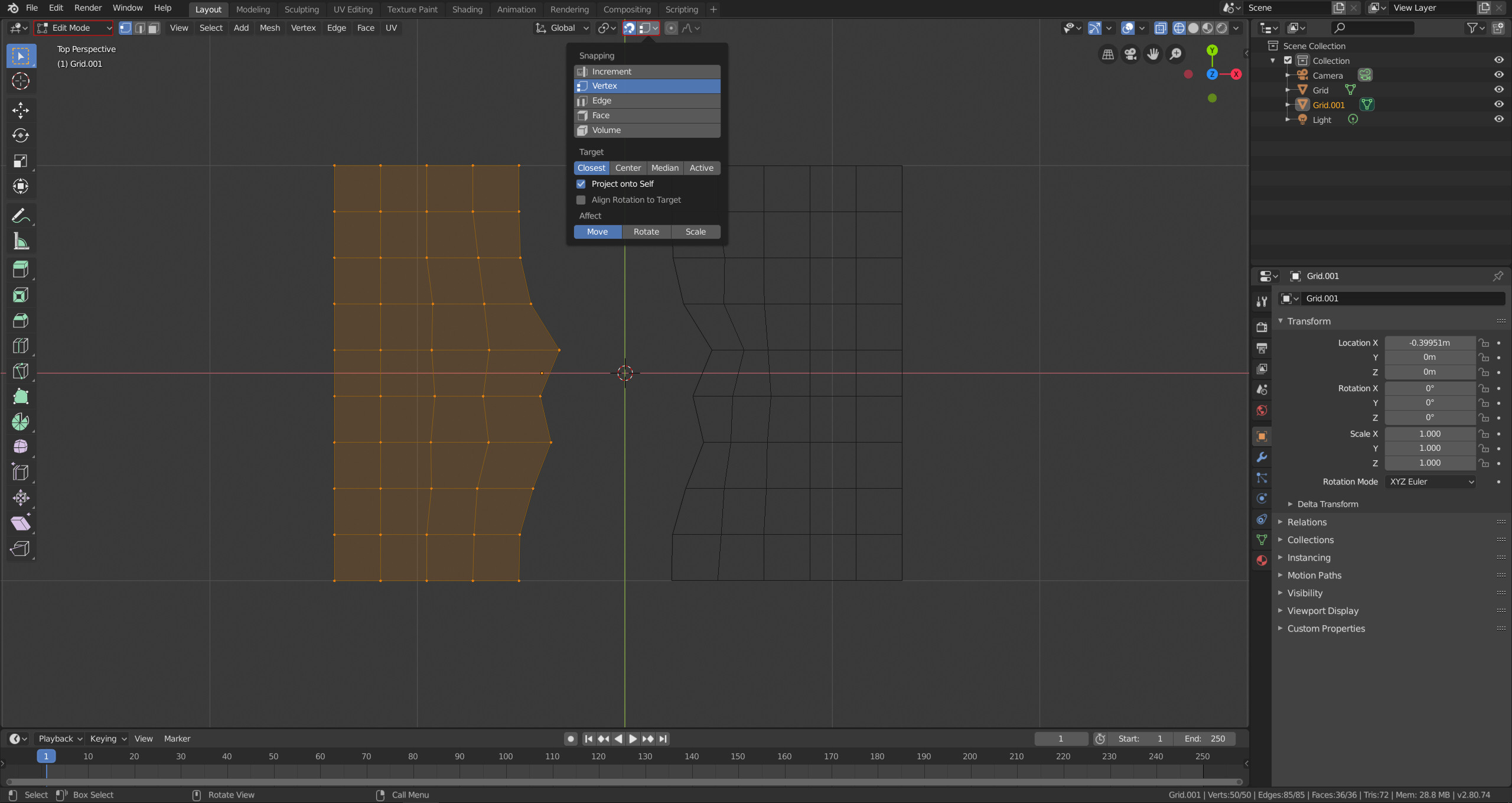 Easy way of snapping Objects and Faces to vertices? Blender Stack