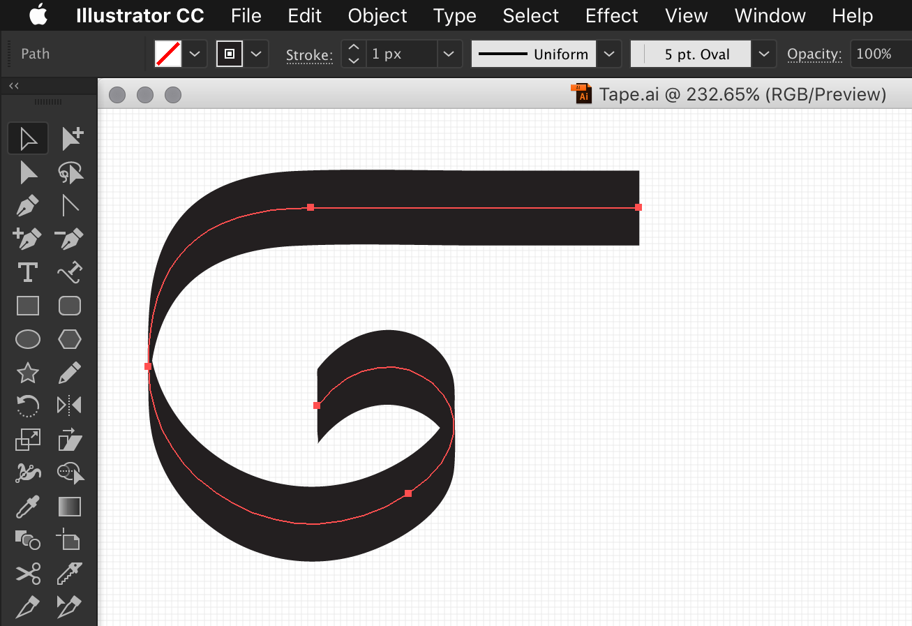 adobe illustrator Smooth width transition with a calligraphic brush