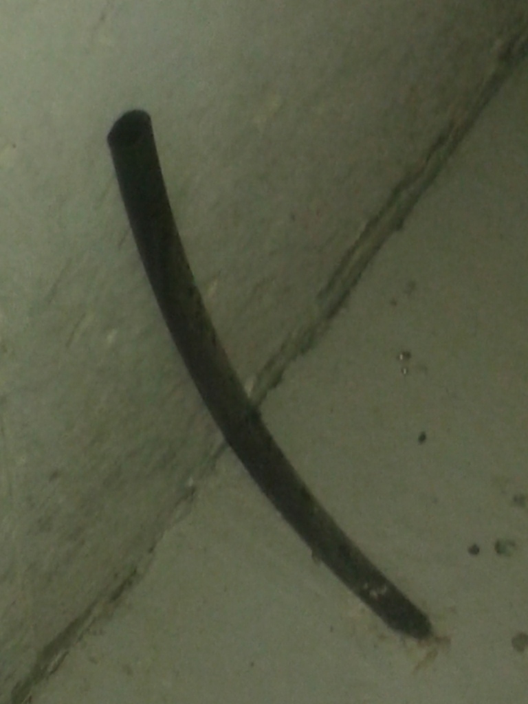 floor What are the black tubes protruding from my basement slab