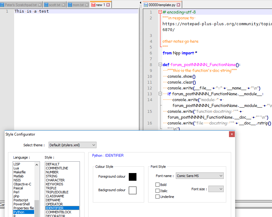 fonts How do I set different styles for different kinds of files in