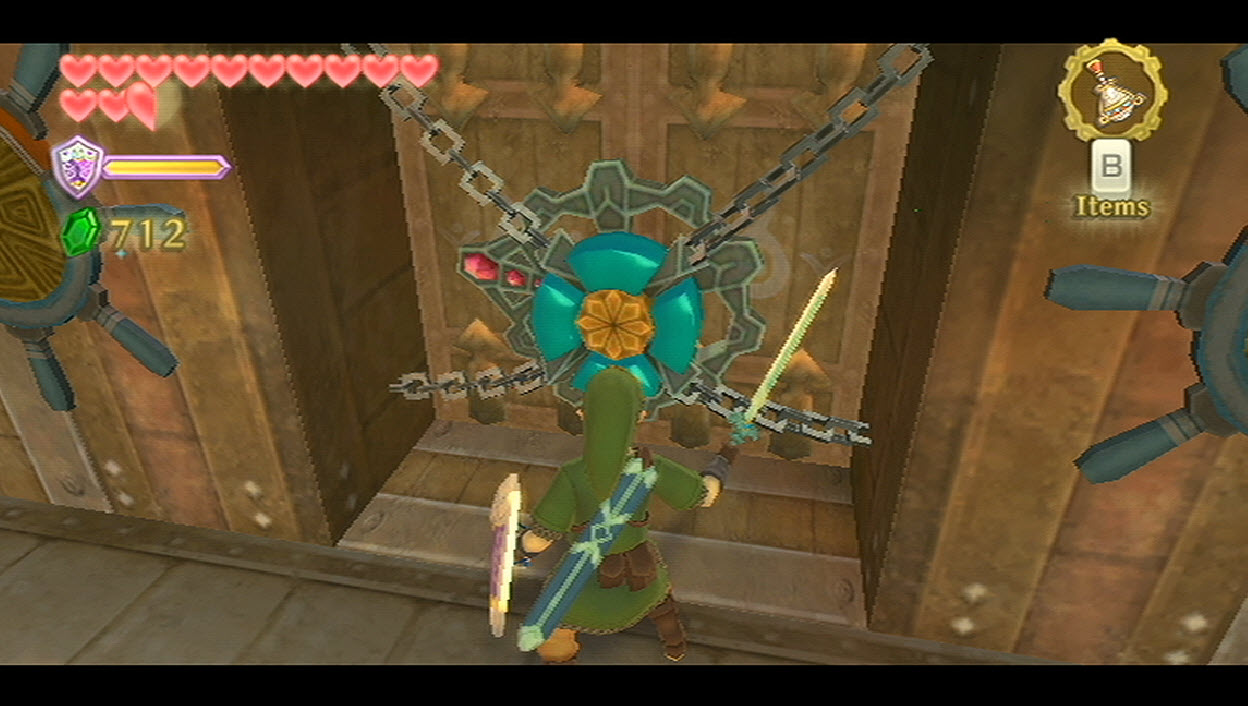 zelda skyward sword What is the correct order to hit the direction