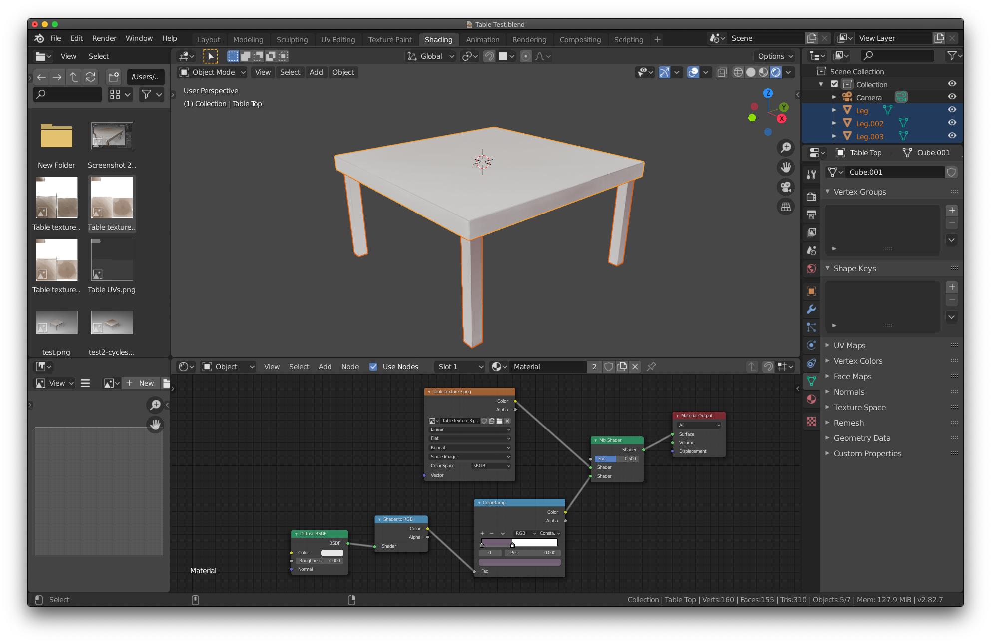 materials Apply a texture and a toon shader at the same time