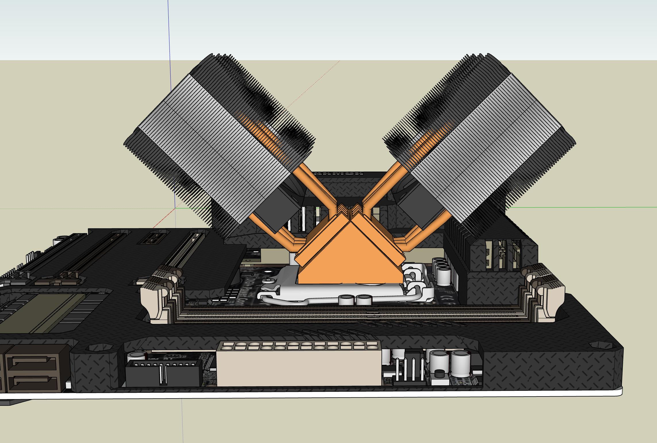 cooling Use two passive CPU coolers on one single CPU? Engineering