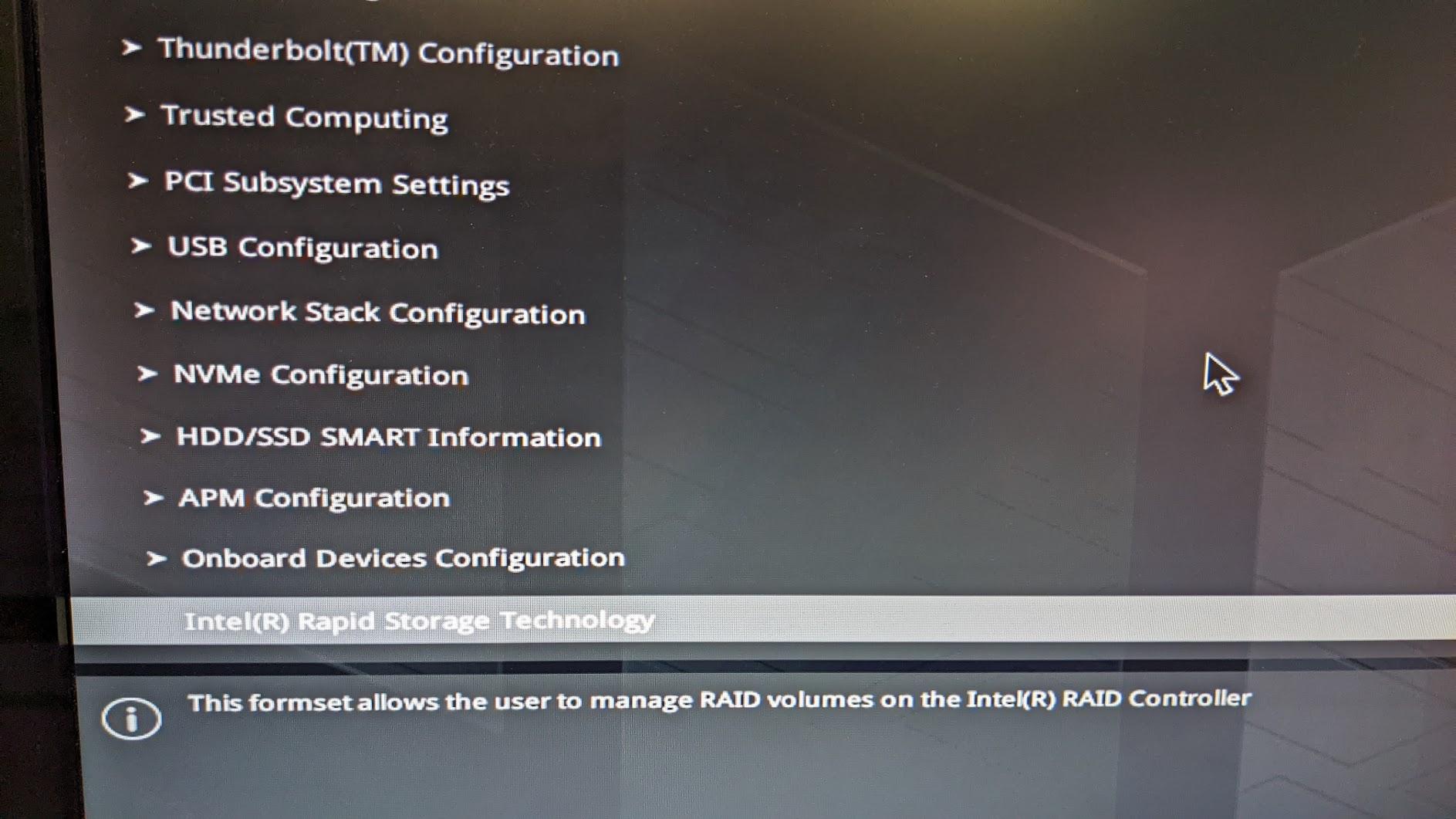 windows 10 Asus Z690PLUS WiFi NVMe RAID drives not showing up s