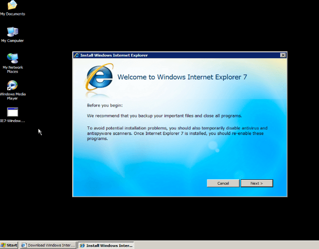explorer Installing IE7 64bit on Windows XP Super User