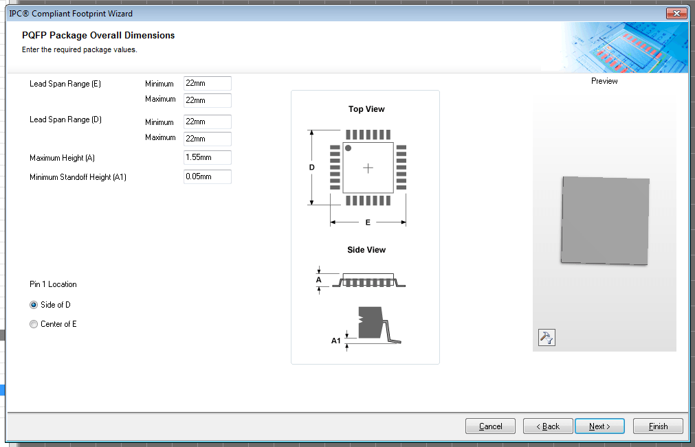 Electronic Altium IPC Footprint wizard Generating Dodgy Components