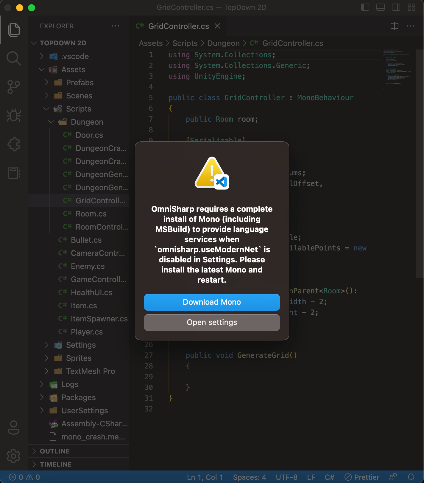 Vscode Unity Not Working
