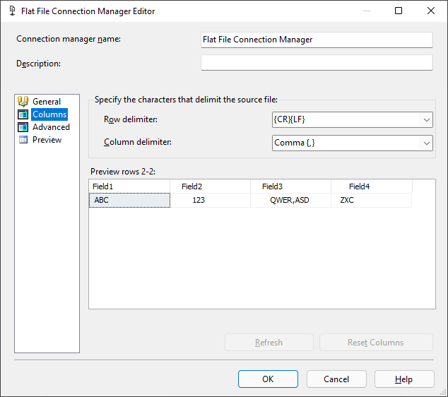 sql server SSIS how to import csv with only 1 text qualifier