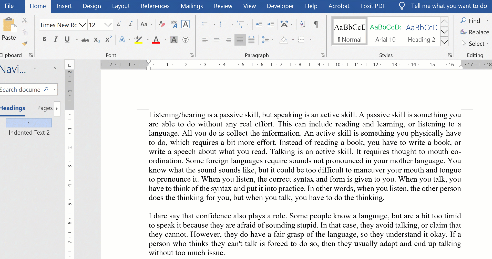 After I create a multilevel list, why does Word then select Numbering