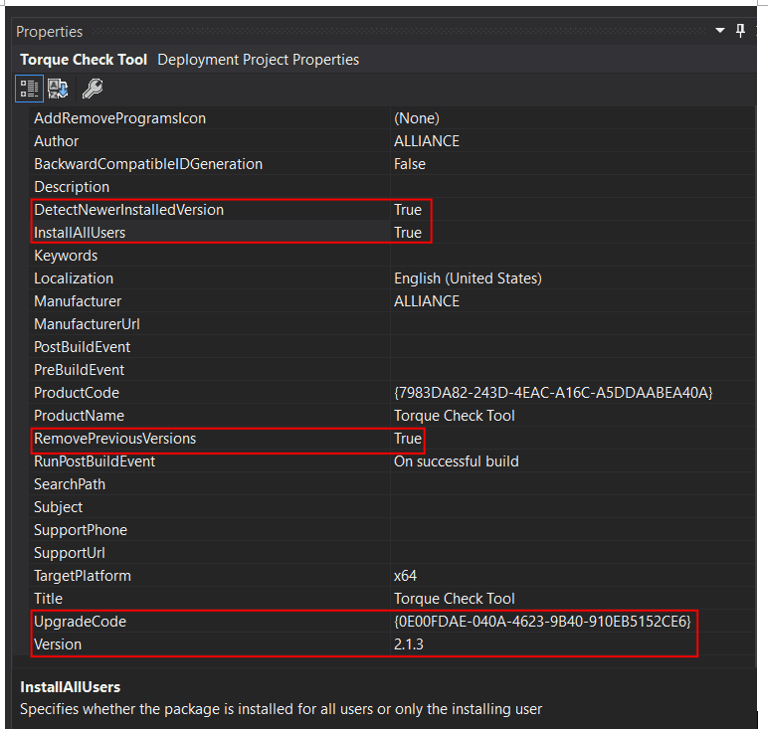 c How to make the msi overwrite program if a previous version exist