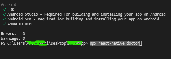 Android Studio Required for building and installing your