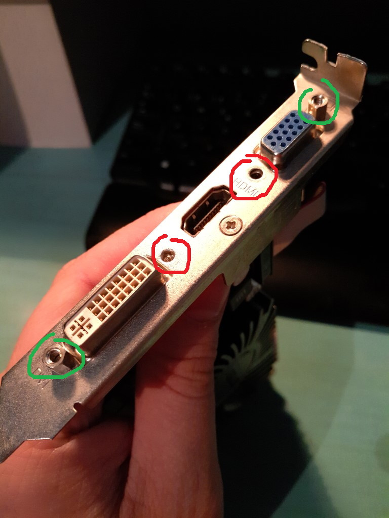 hardware rec Which kind of screw do I need for attaching graphics