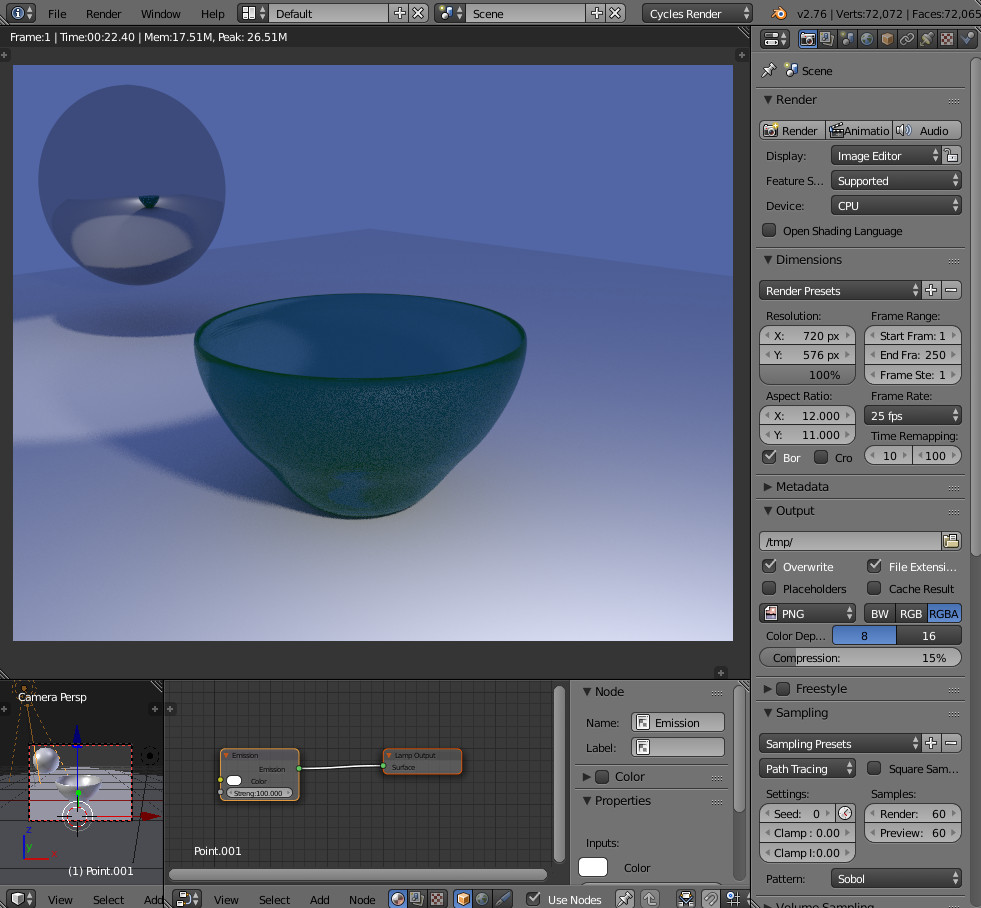 cycles render engine Image rendered with GPU shows less noise than