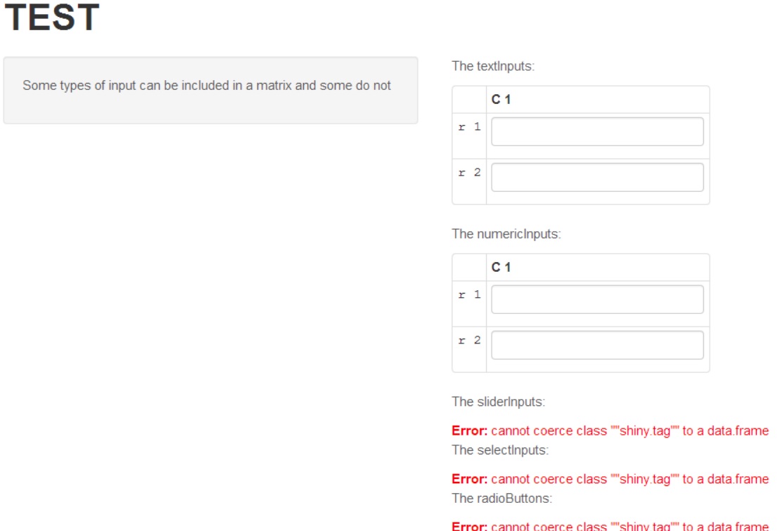 html R shiny how to embed sliderInputs/selectInputs and