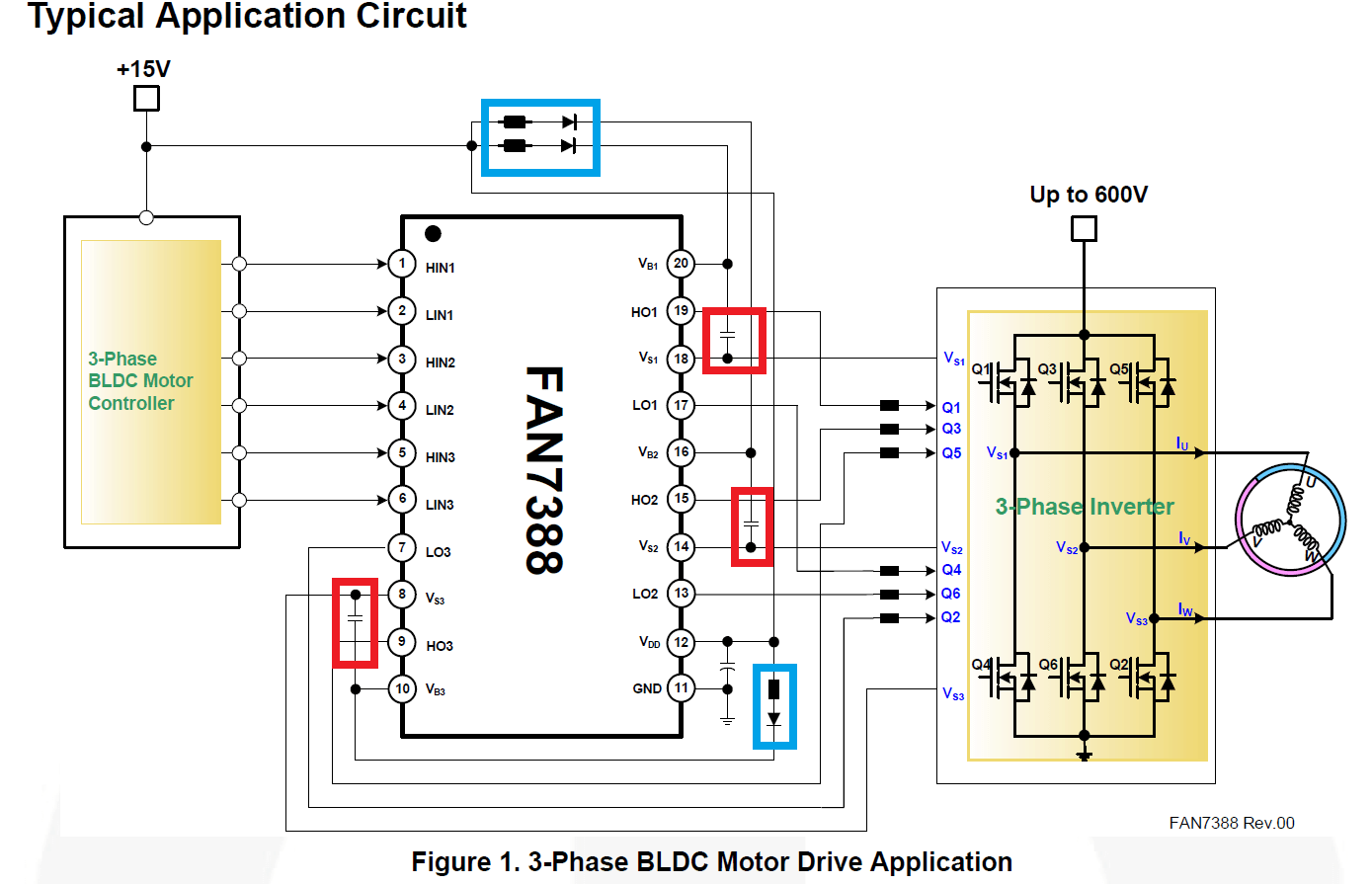 brushless dc motor MOSFET HBridge Design Capacitor/Diode/Resistor