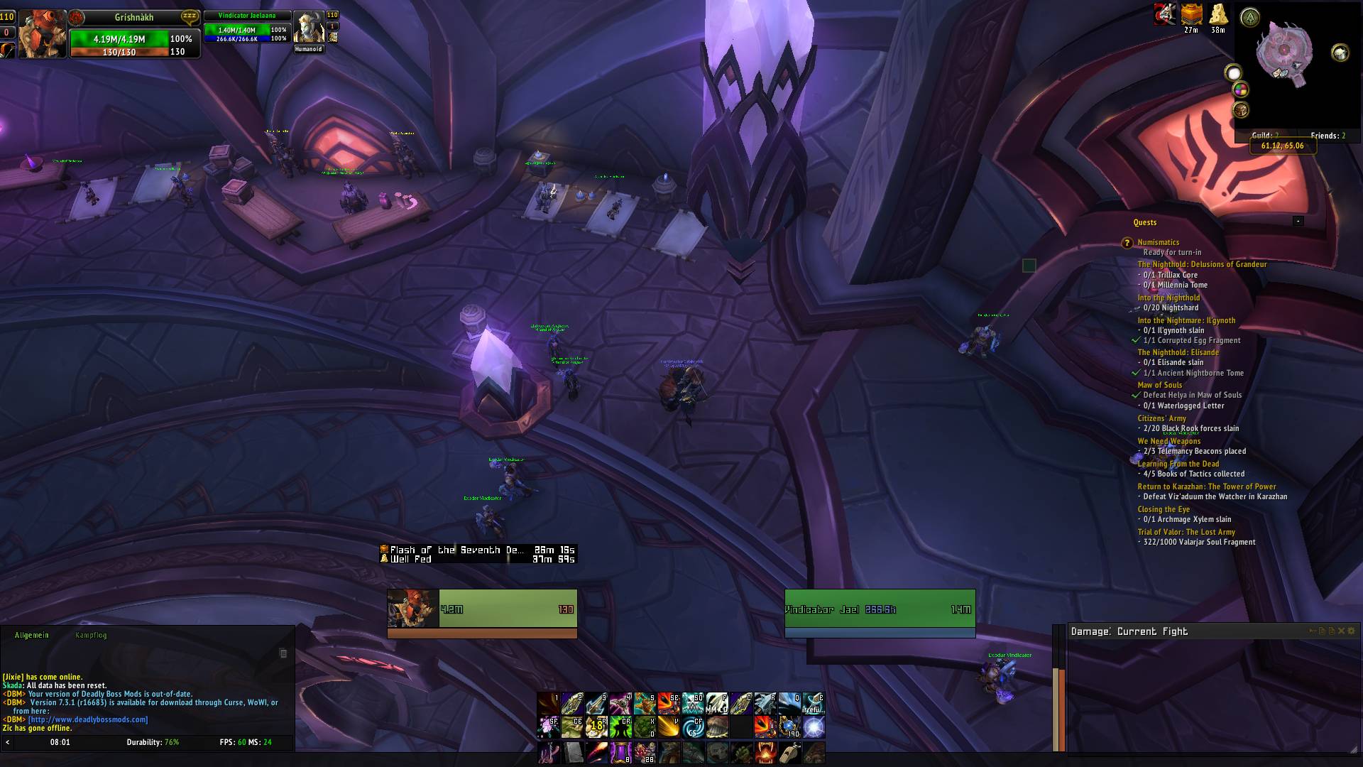 world of warcraft How can I increase the font size of