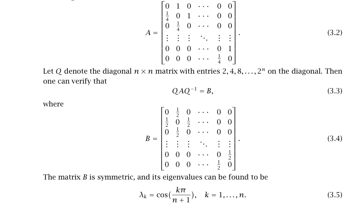 python What is my mistake in the for loop for eigenvalue calculation