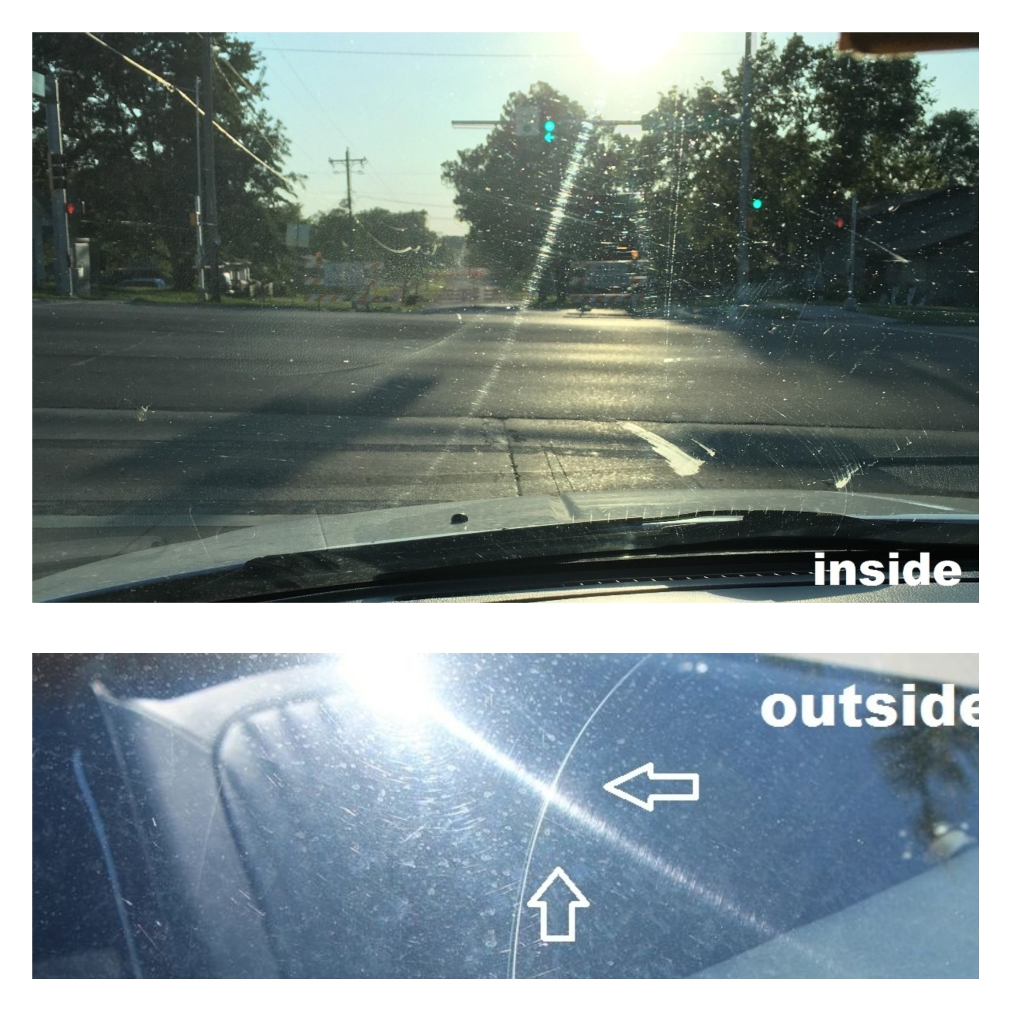 optics Why do lights appear like straight lines on a