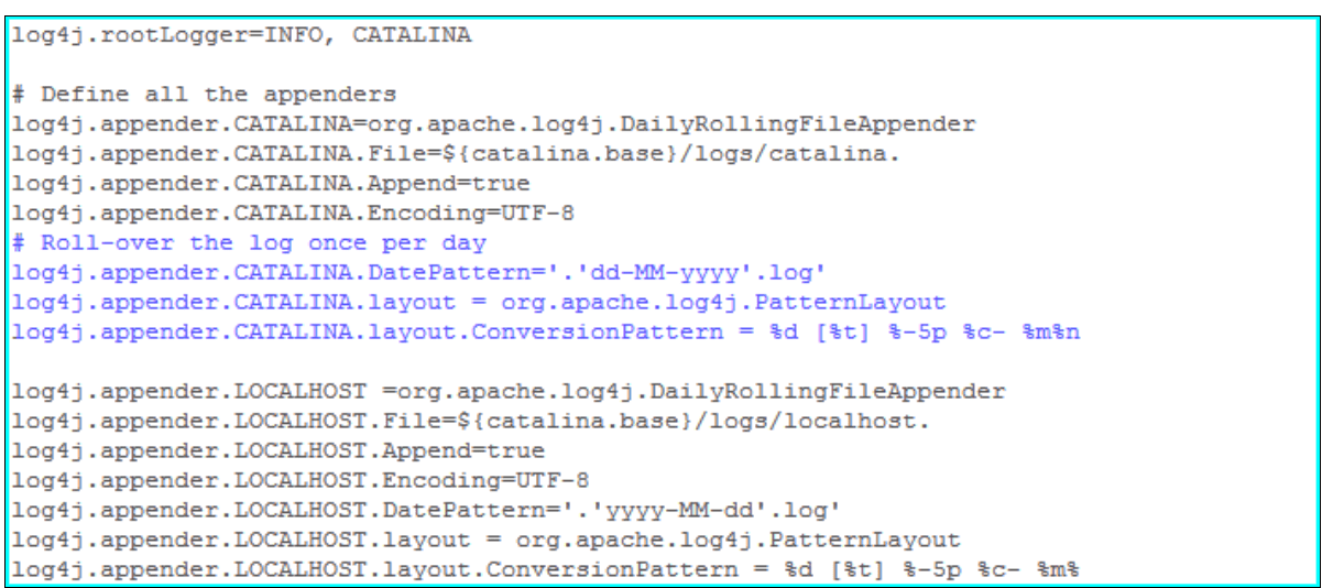 log Tomcat 9 logging with log4j Ask Ubuntu