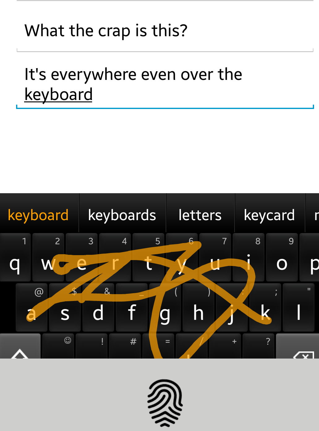 samsung What is this fingerprint bar on my phone? Android