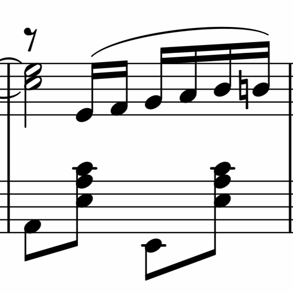 notation Why’s there a rest over this note in “The Easy Winners” by