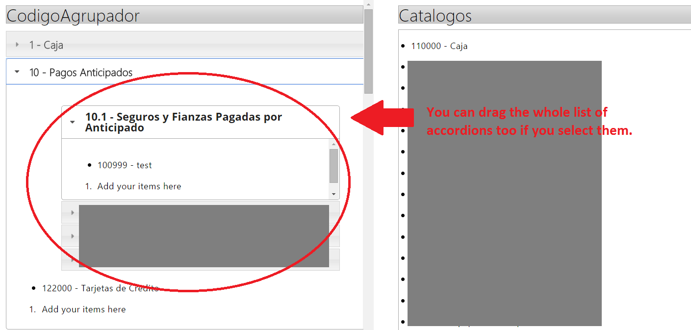 jquery Accordions within accordions; how to make sortable only drag