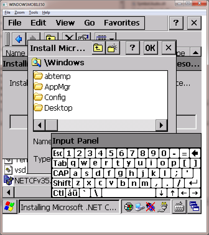 compact framework What do I have to do to install the missing error
