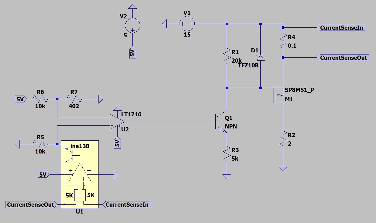 operational amplifier LTSpice simulation with multiple comparators