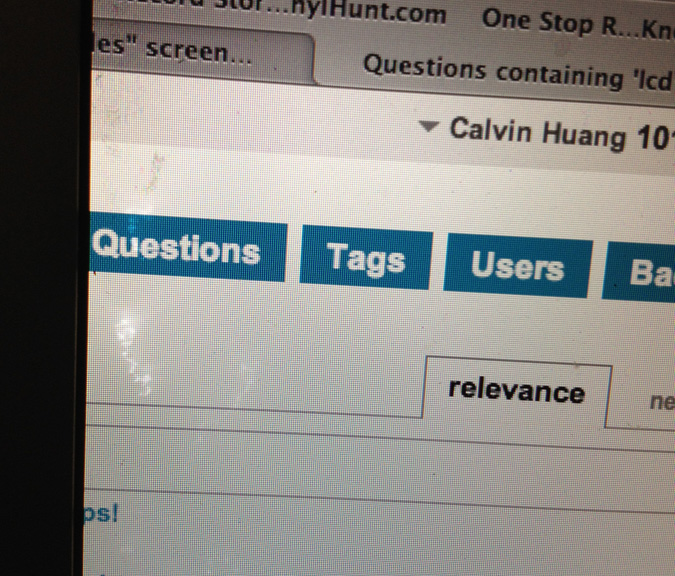 display - Strange bright/white bubbles beneath LCD screen - Super User