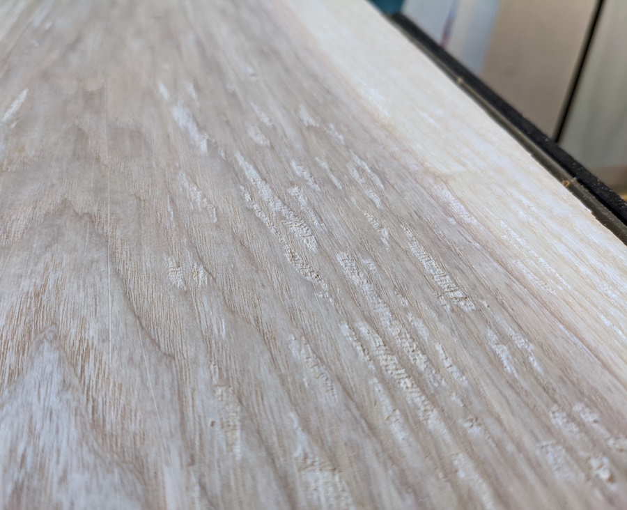 How do I mitigate this tearout, ideally with handplane and scraper