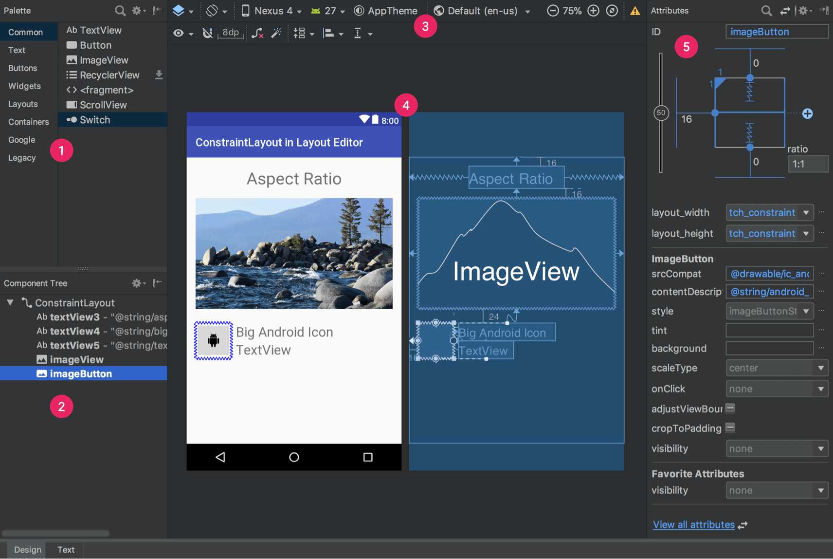 android studio Design View Structure Stack Overflow