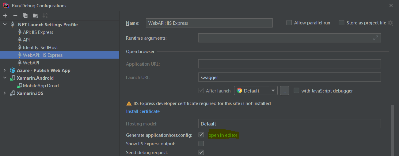 Android "Bad RequestInvalid Hostname" When accessing localhost from