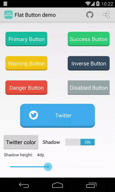 android flat button - Stack Overflow