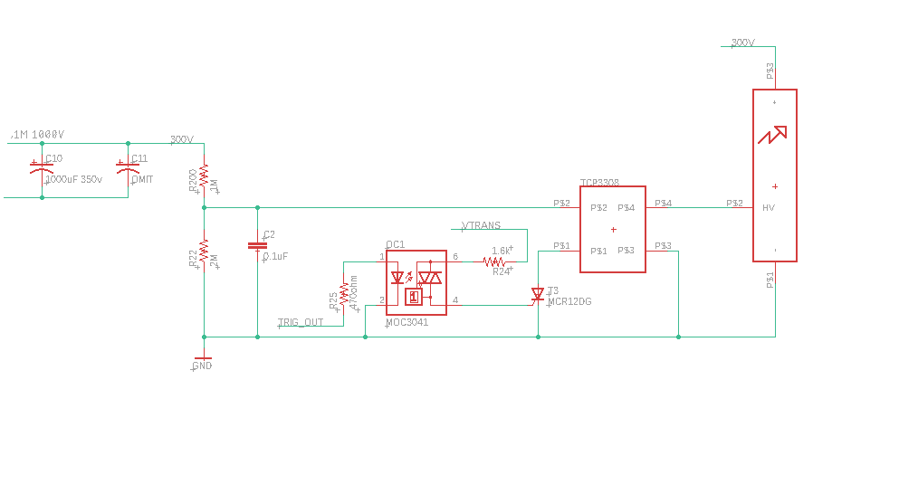 high voltage Xenon Flash thyristor trigger Electrical Engineering