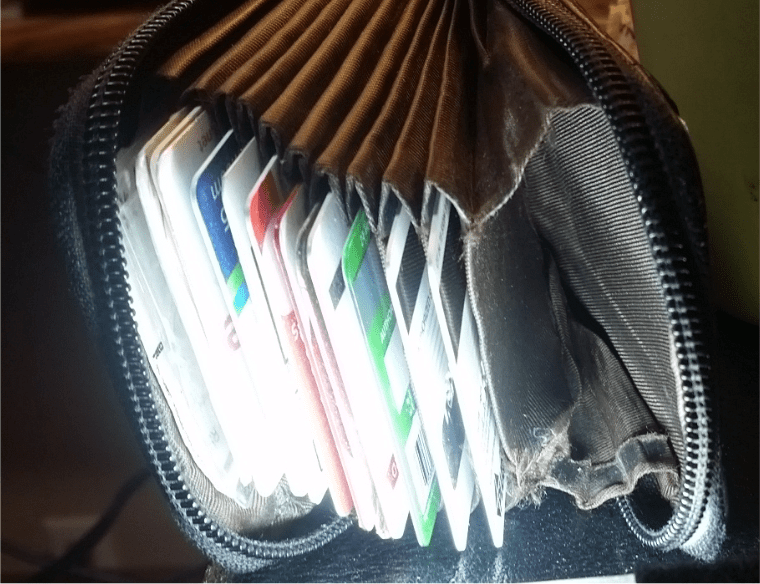 restoration Repair divider in wallet Arts & Crafts Stack Exchange
