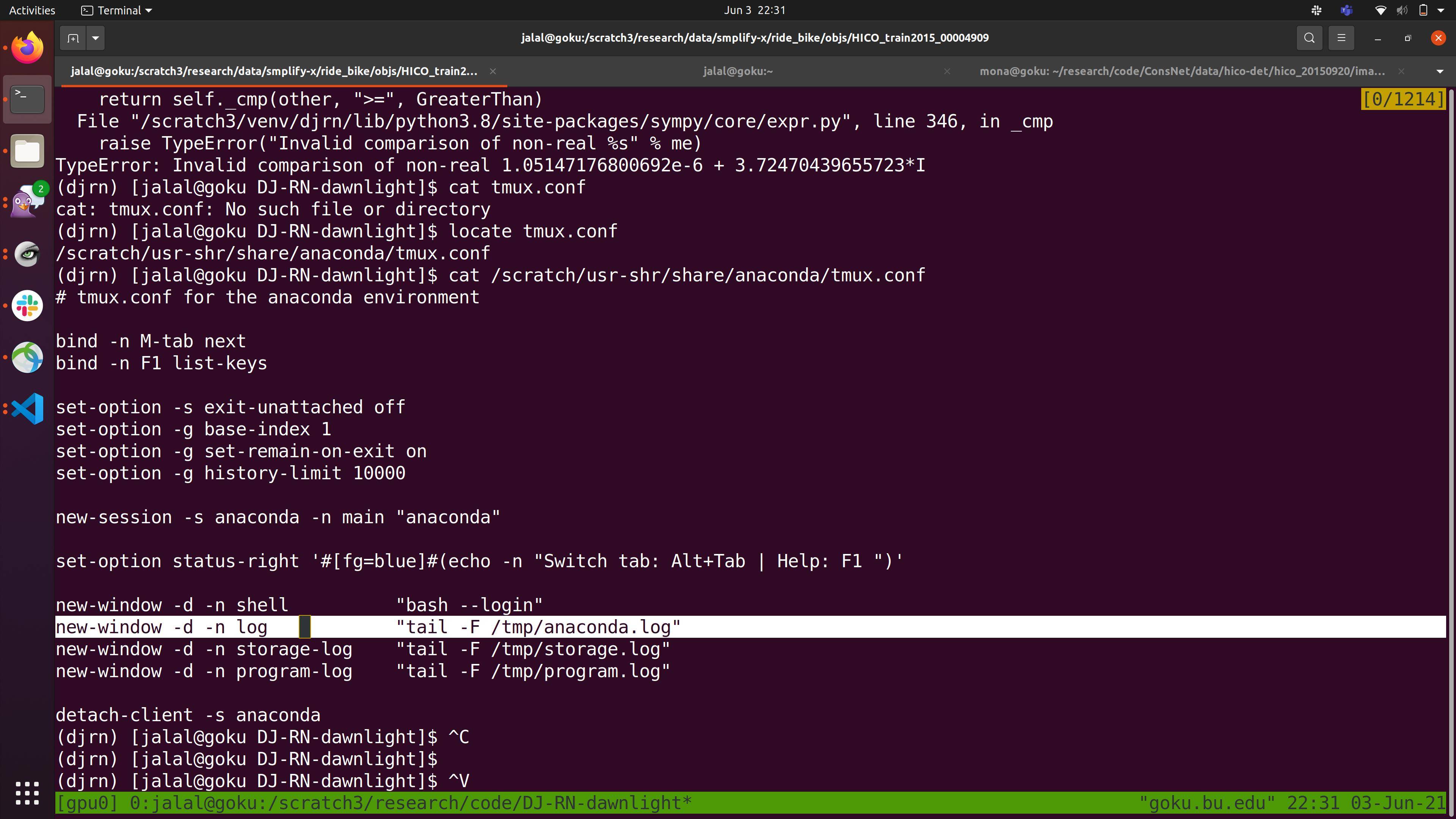 Cannot copy text in tmux mode in CentOS 7 Super User