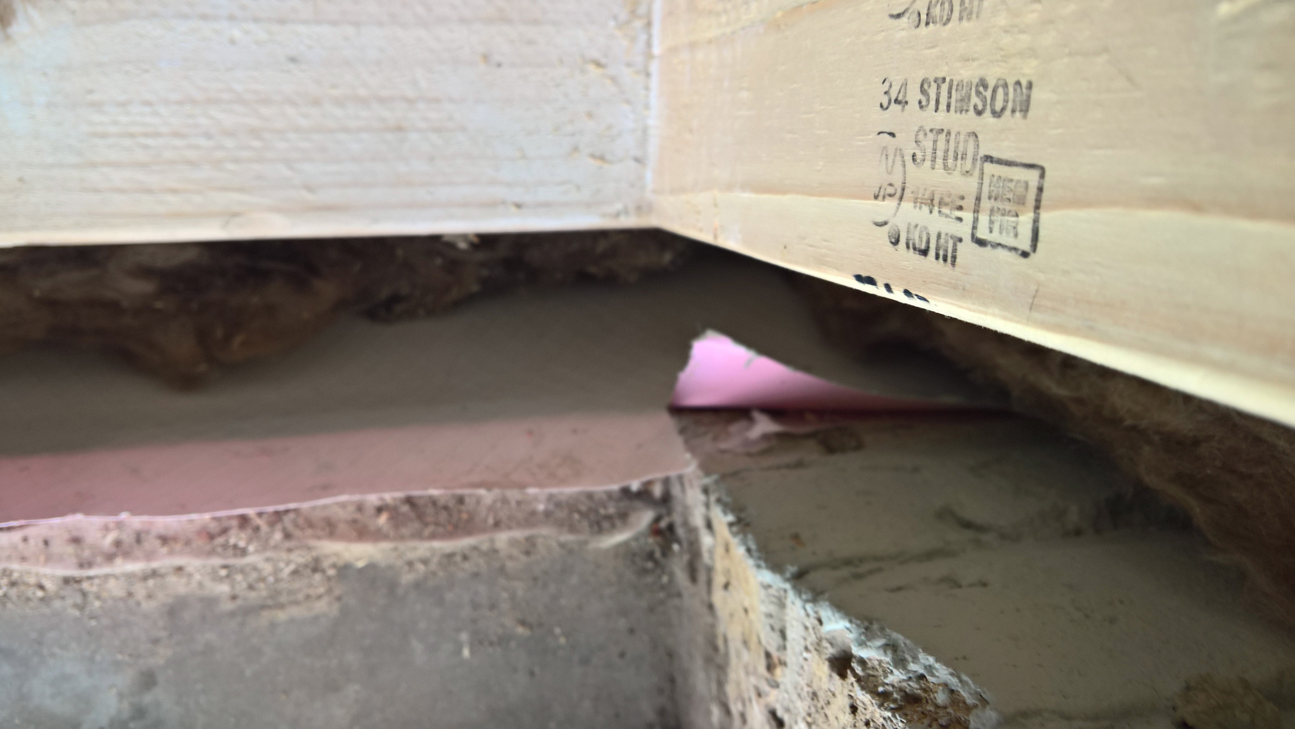 Fill about a 2.5″ gap between drywall frame and and brick Love