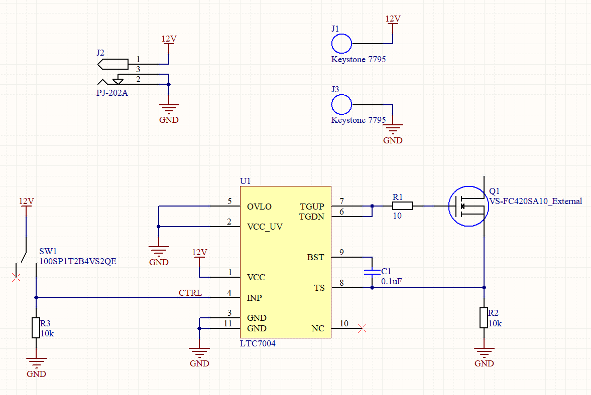power What could have caused my highside MOSFET gate driver to break