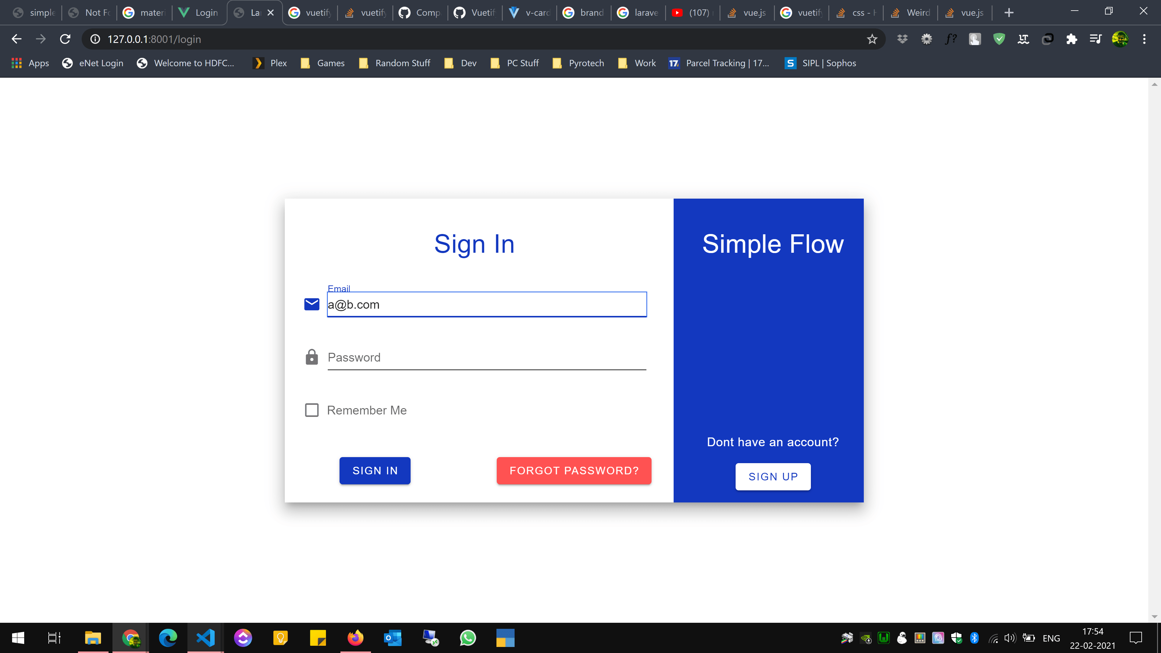 Weird display issue with vuetify in laravel. vtextfield gets an