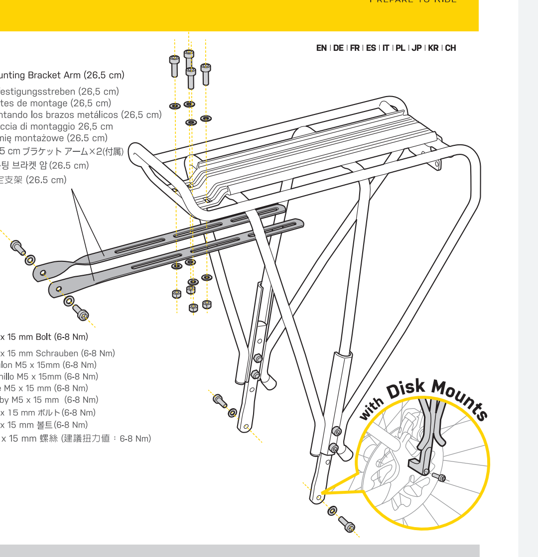 Can I install a discbrake pannier rack on a bike with Vbrakes