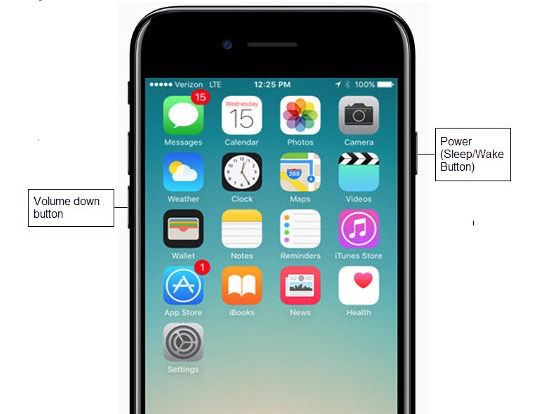 How do i unfreeze my iPhone 7 when it is stuck on the lock screen? What
