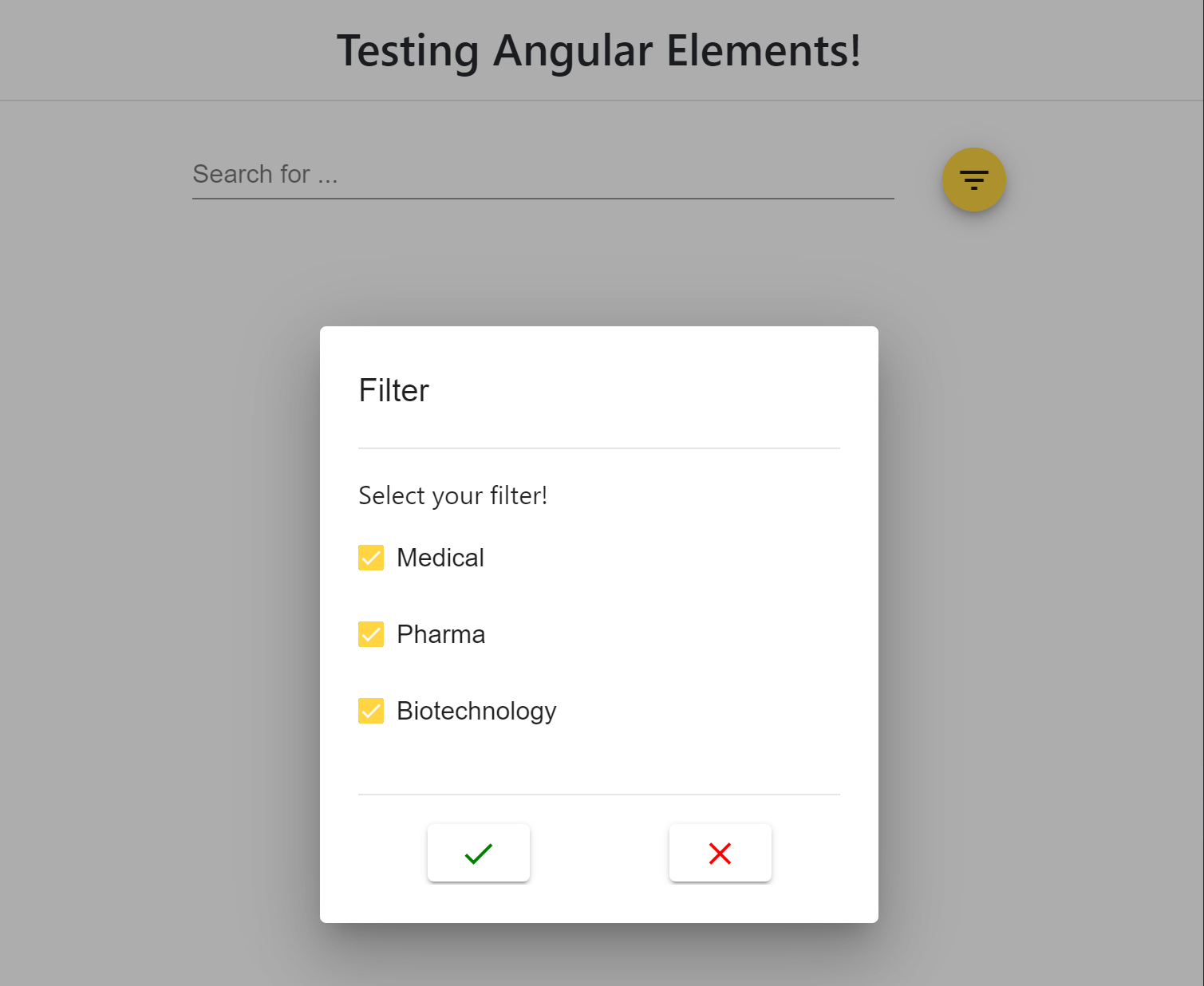 Display problems on Angular Elements with Material Dialog