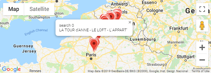 javascript Iteration of Google Maps API Search First does the