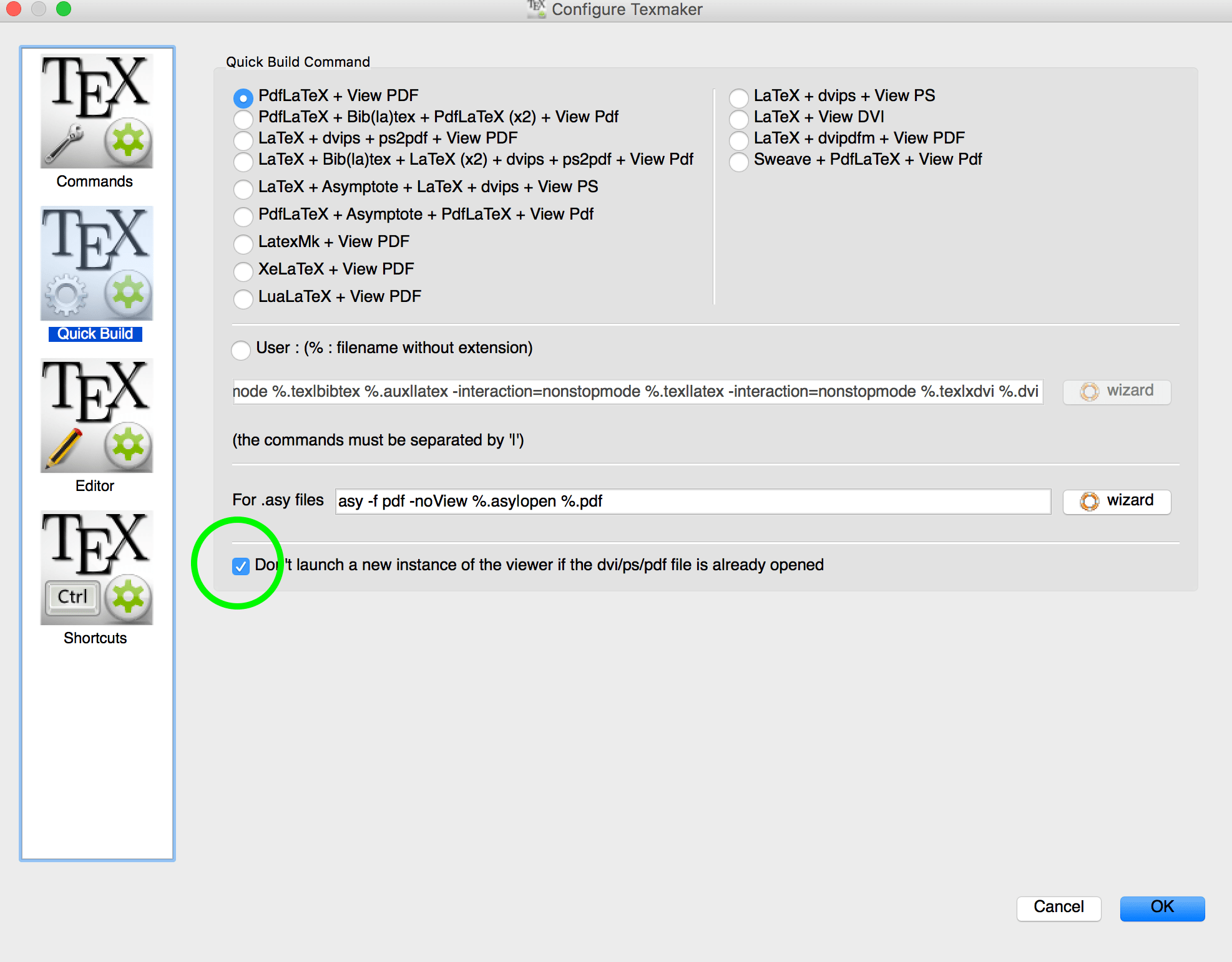 [Solved] TexMaker Hide message/log file after quick 9to5Science