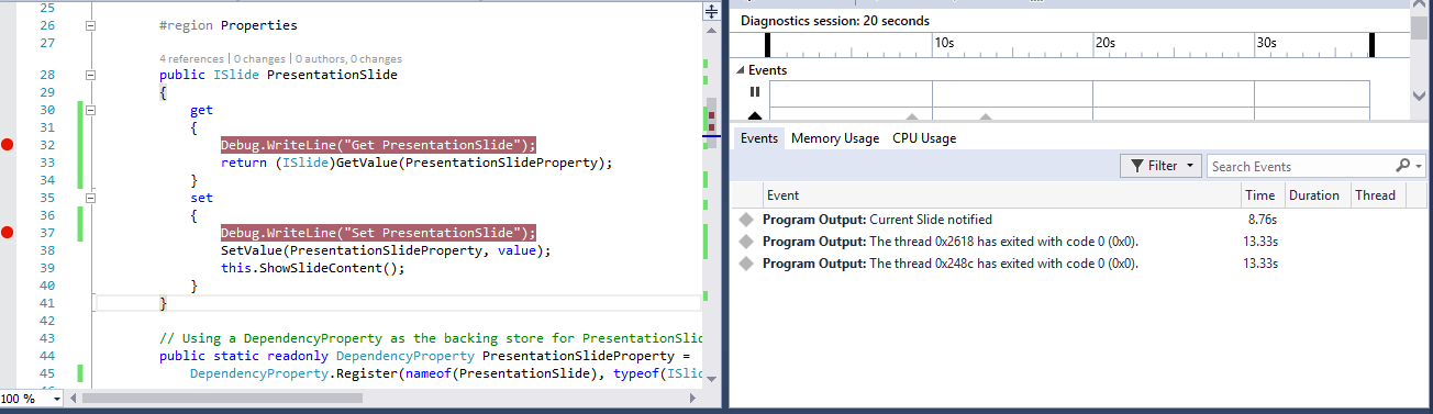 c Data Binding not working for User Control',s custom Property with