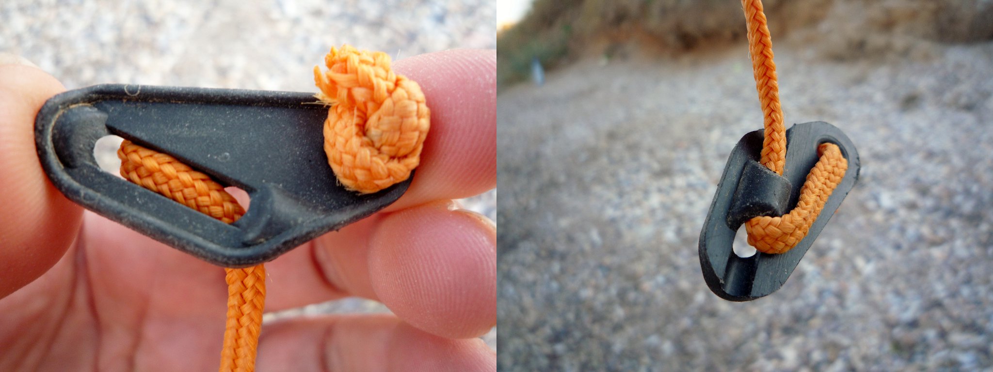 camping How do I use these "guy line runners" to adjust the tension