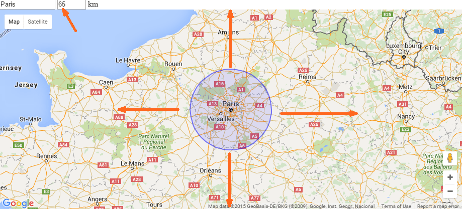 angularjs Google maps fitBounds() does not work as expected Stack