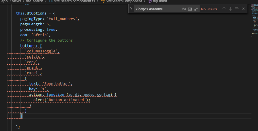 angular Object literal may only specify known properties, and
