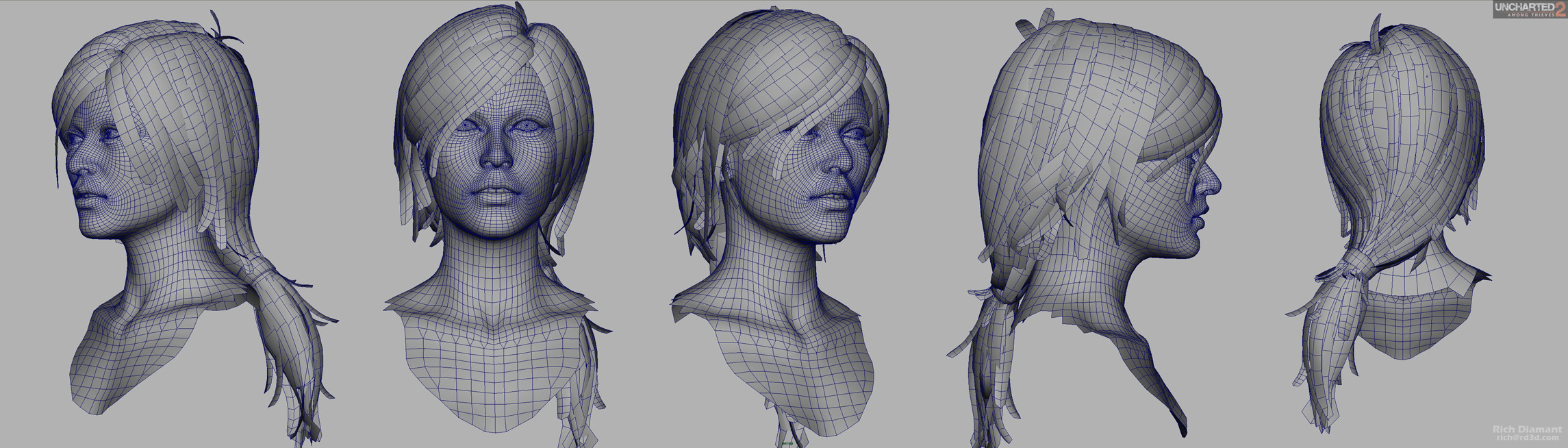 Polygon hair in blender using bezier curves Blender Stack Exchange